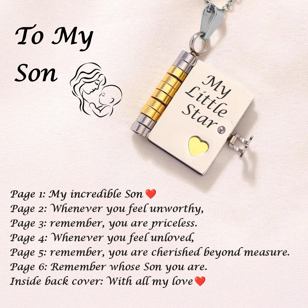 Tiny Tales Book Necklace - To My Daughter/Son