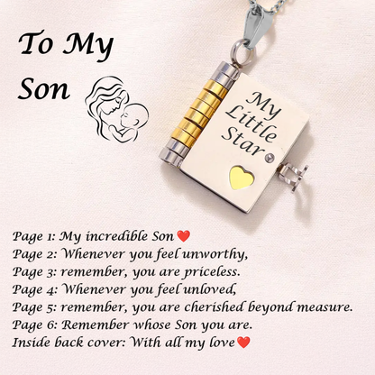 Tiny Tales Book Necklace - To My Daughter/Son
