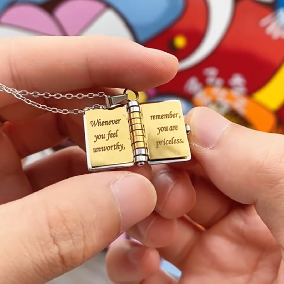 Tiny Tales Book Necklace - To My Daughter/Son