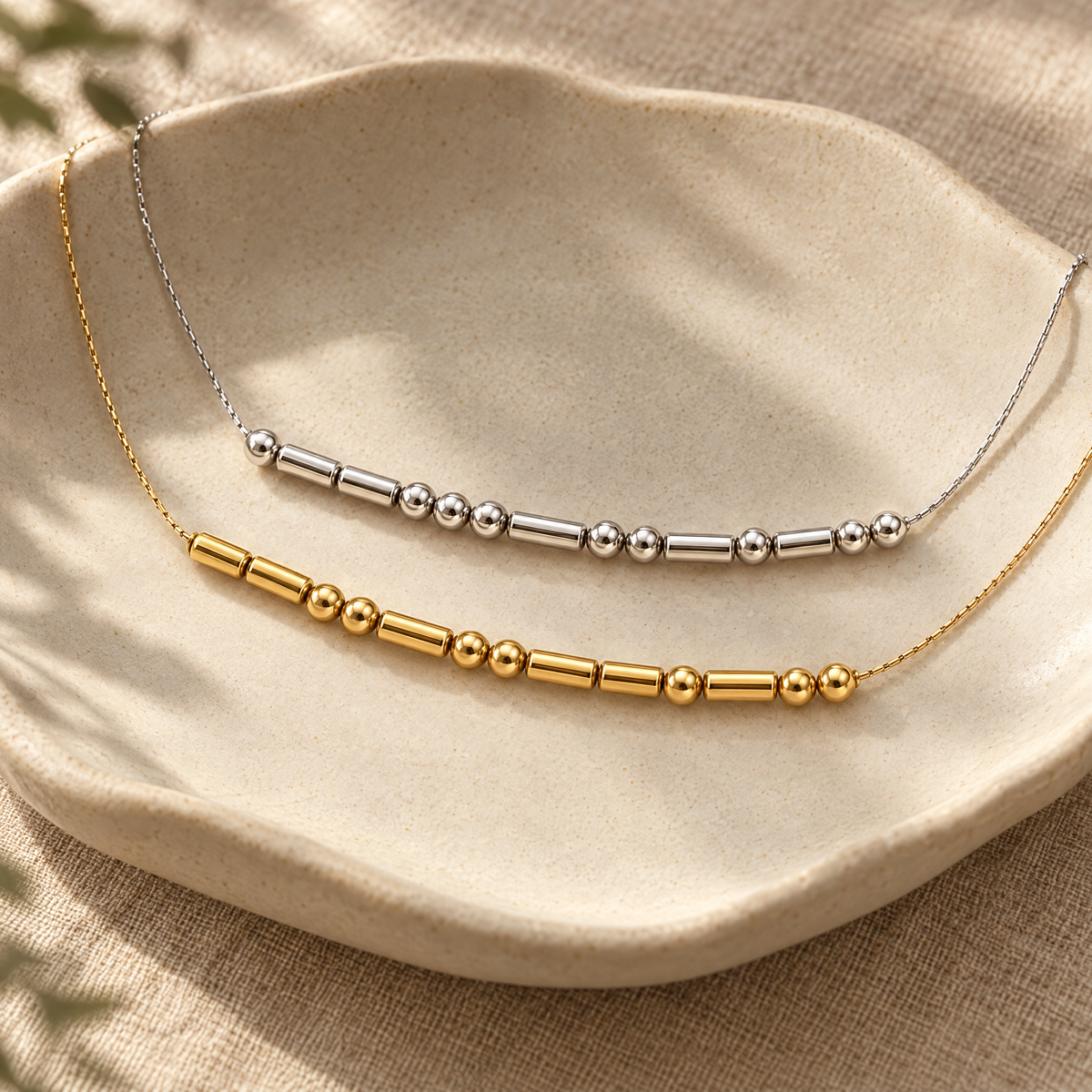 Personalized Morse Code Name Necklace