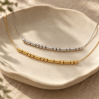 Personalized Morse Code Name Necklace