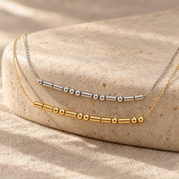 Personalized Morse Code Name Necklace