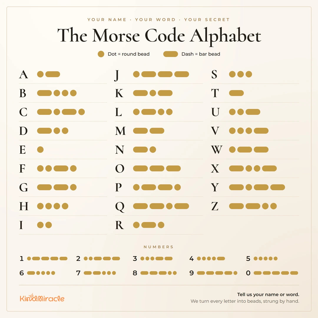 Personalized Morse Code Name Necklace
