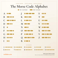 Personalized Morse Code Name Necklace