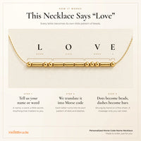Personalized Morse Code Name Necklace