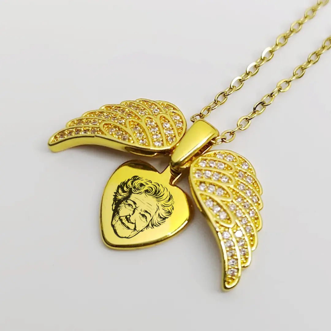 Keepsake Wings Photo Necklace