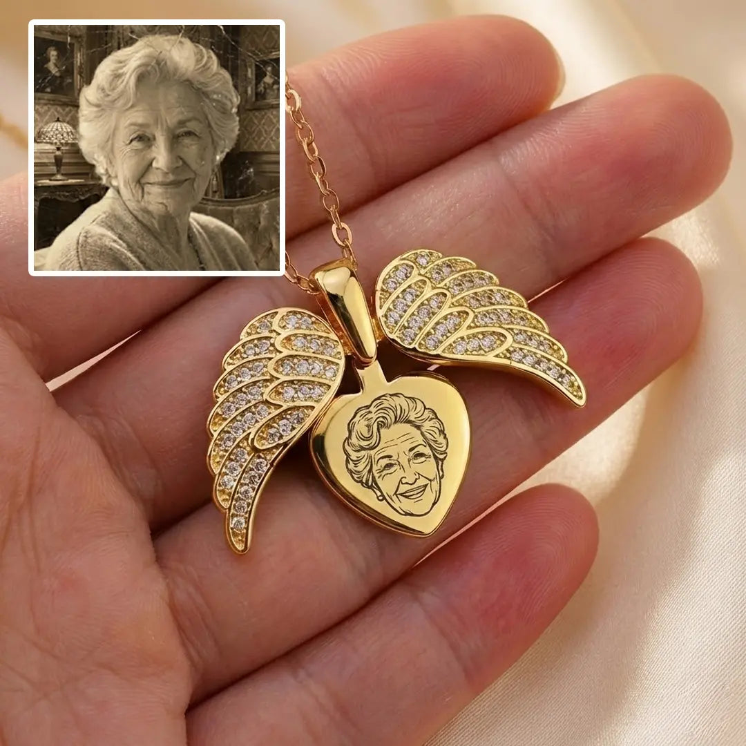 Keepsake Wings Photo Necklace